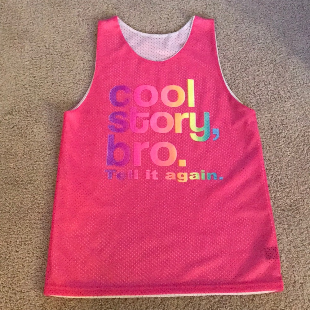 Cool story, bro. Tell it again. Mesh pinny